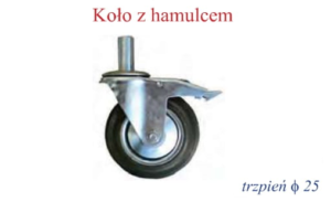 Koło z hamulcem PROLEX