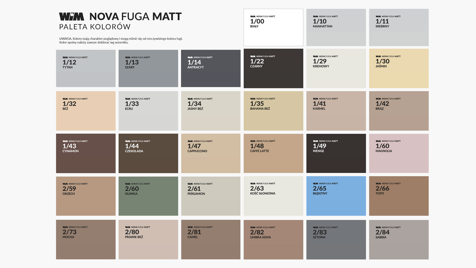 Nova Fuga Matt (kolory) 2 kg